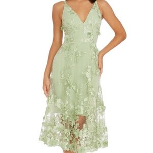 open lace back dress Layana Gown  Dress the Population